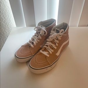Women’s High-Top Vans Size 9.5 pink